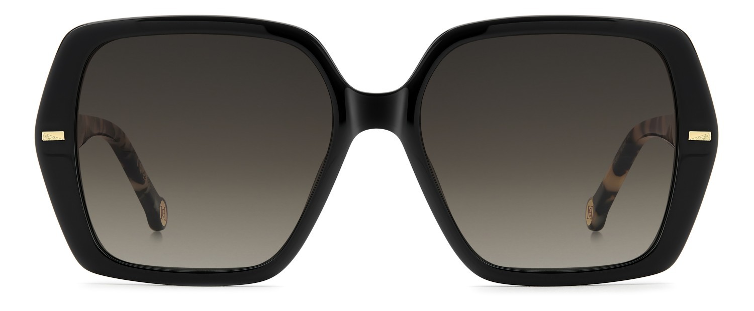 Occhiali da sole Carolina Herrera Her 0332/G 208389 TCB HA colore black white havana forma quadrato lenti brown shaded