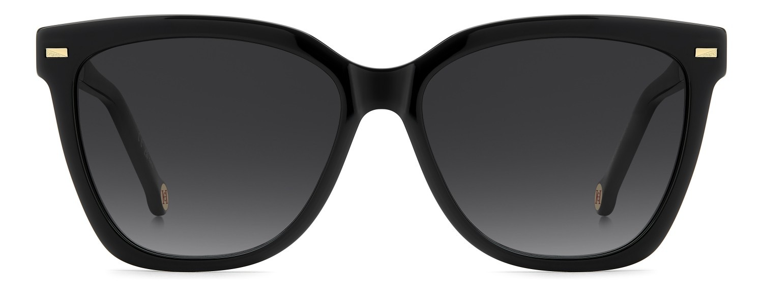 Occhiali da sole Carolina Herrera Her 0333/S 208390 807 9O colore black forma farfalla lenti dark grey shaded