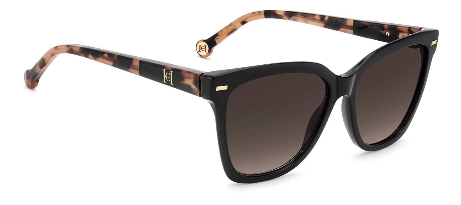 Occhiali da sole Carolina Herrera Her 0333/S 208390 E12 HA colore salmon havana forma farfalla lenti brown shaded