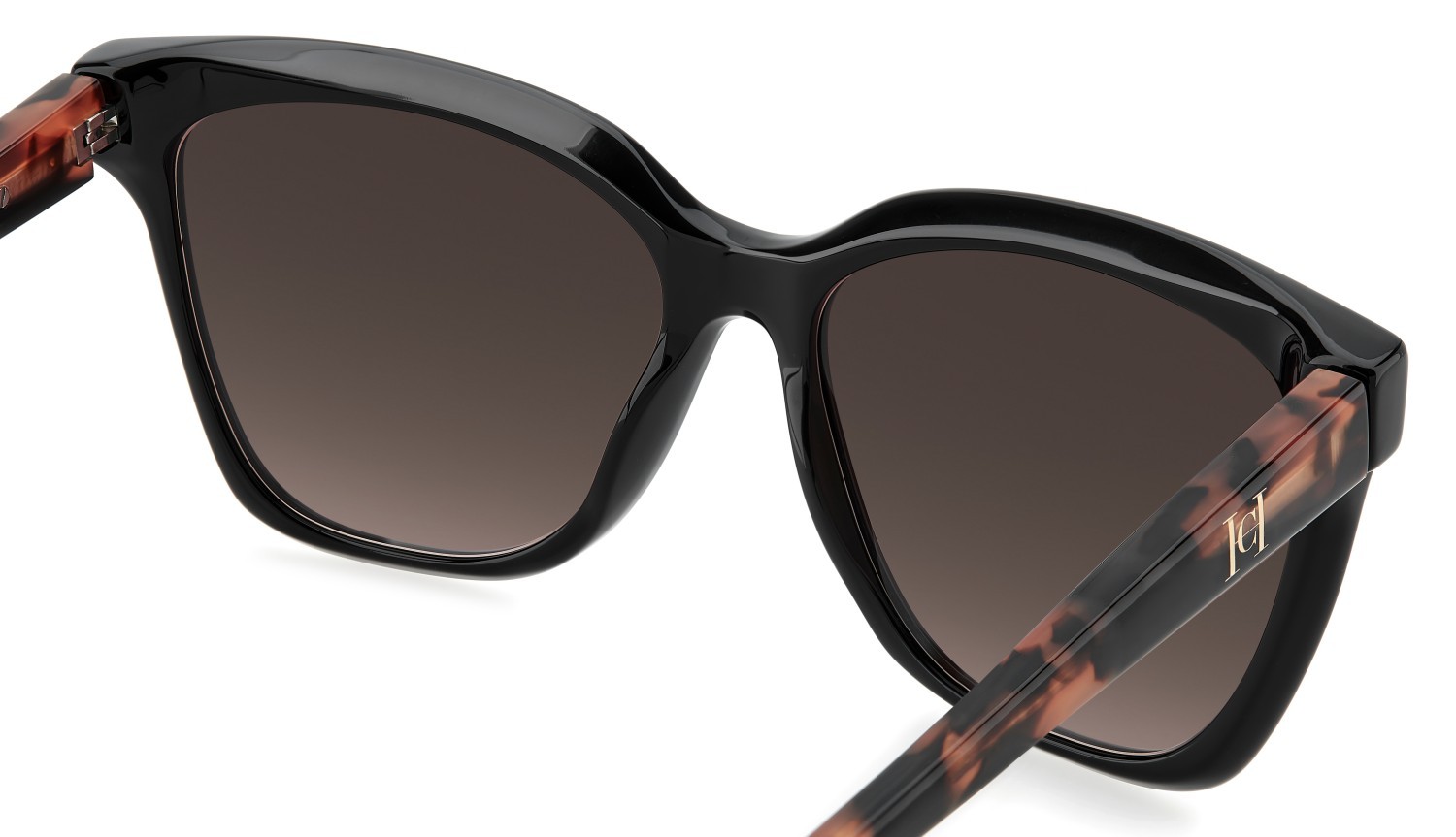 Occhiali da sole Carolina Herrera Her 0333/S 208390 E12 HA colore salmon havana forma farfalla lenti brown shaded