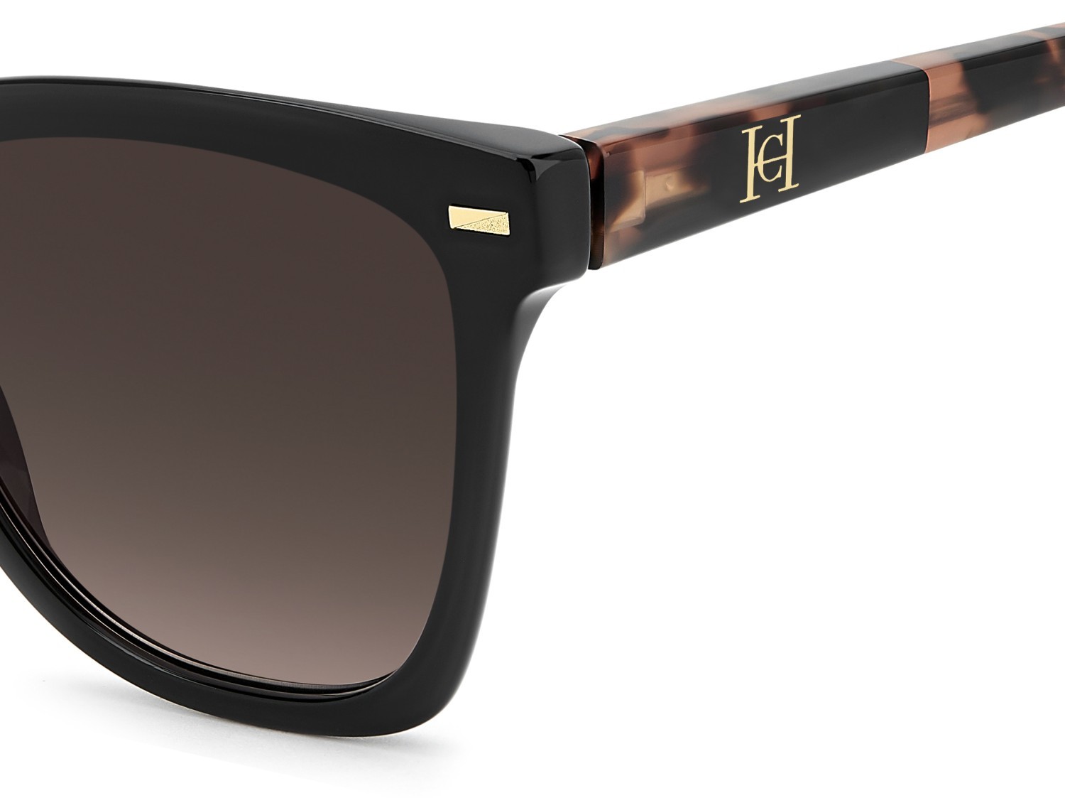Occhiali da sole Carolina Herrera Her 0333/S 208390 E12 HA colore salmon havana forma farfalla lenti brown shaded