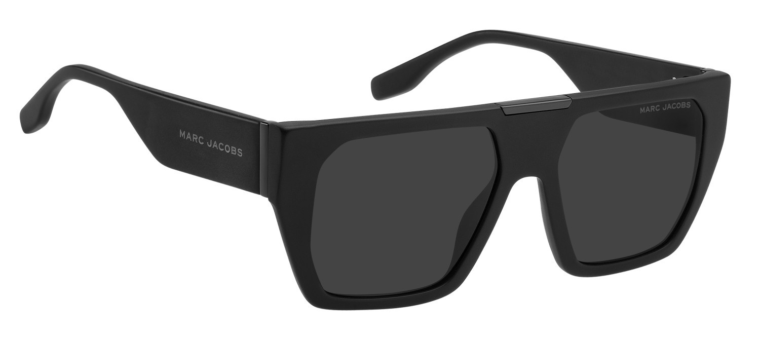 Occhiali da sole Marc Jacobs 877/S 208392 003 IR colore matte black forma rettangolare lenti grey