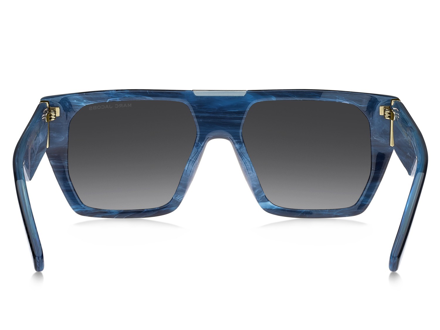 Occhiali da sole Marc Jacobs 877/S 208392 PJP 9O colore blue forma rettangolare lenti dark grey shaded
