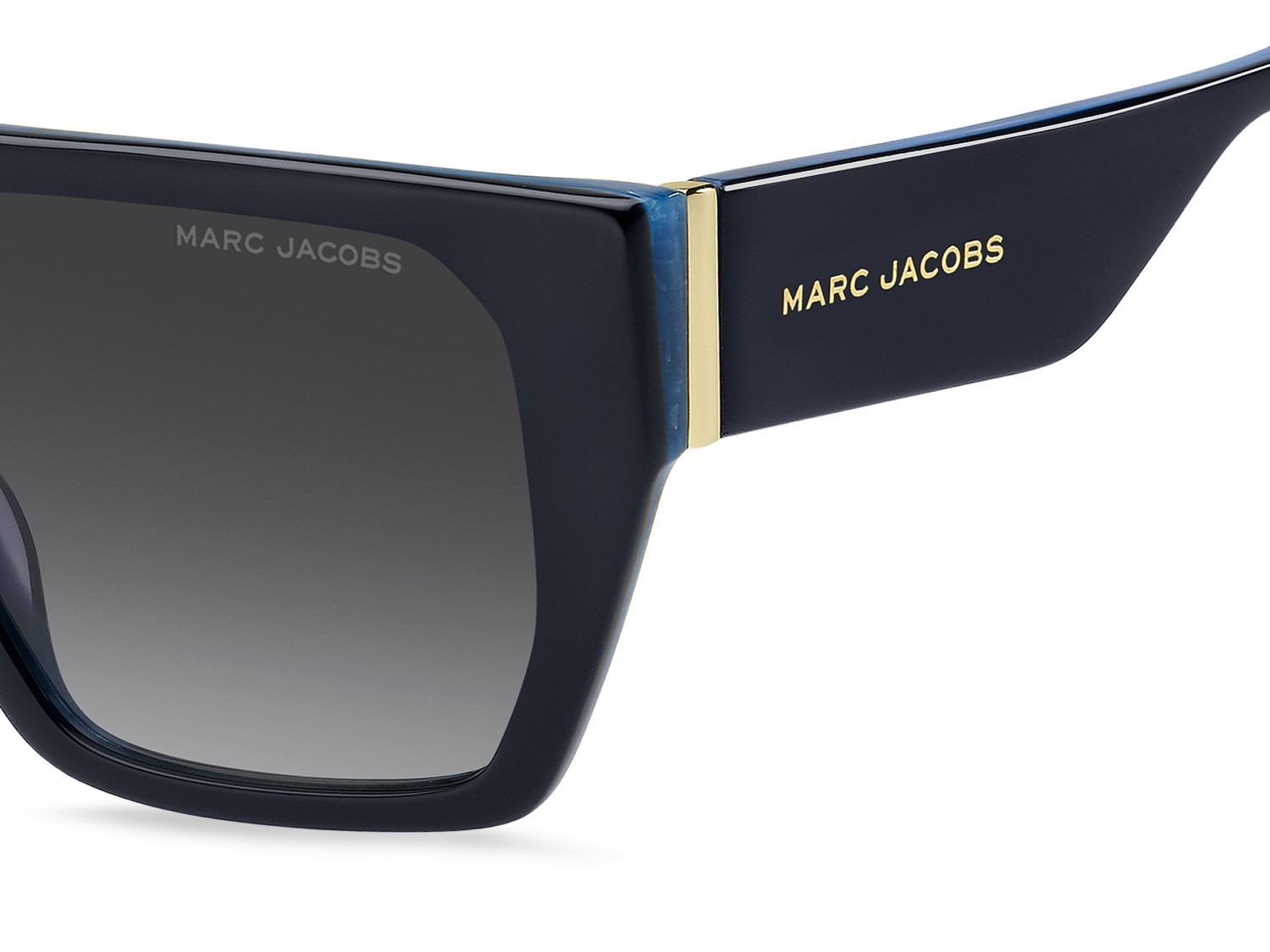 Occhiali da sole Marc Jacobs 877/S 208392 PJP 9O colore blue forma rettangolare lenti dark grey shaded