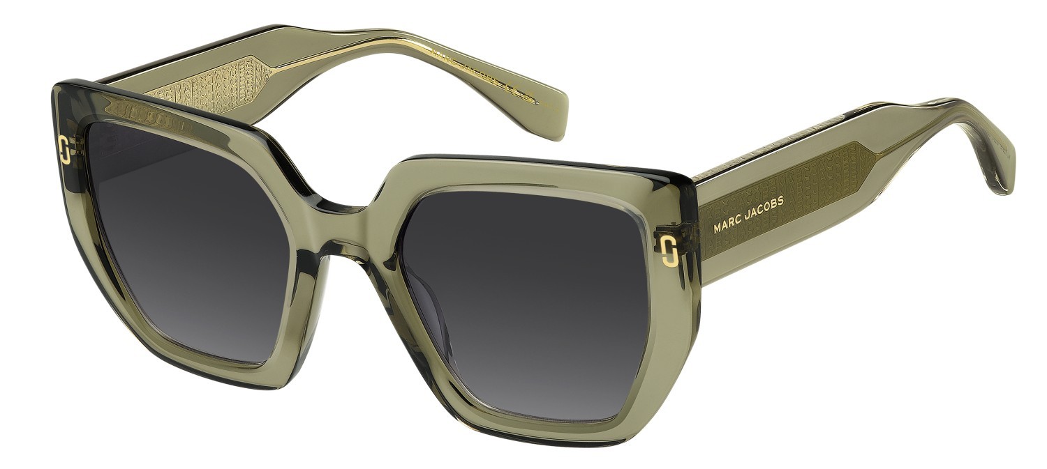 Occhiali da sole Marc Jacobs Mj 1126/S 208393 1ED 9O colore green forma quadrato lenti dark grey shaded