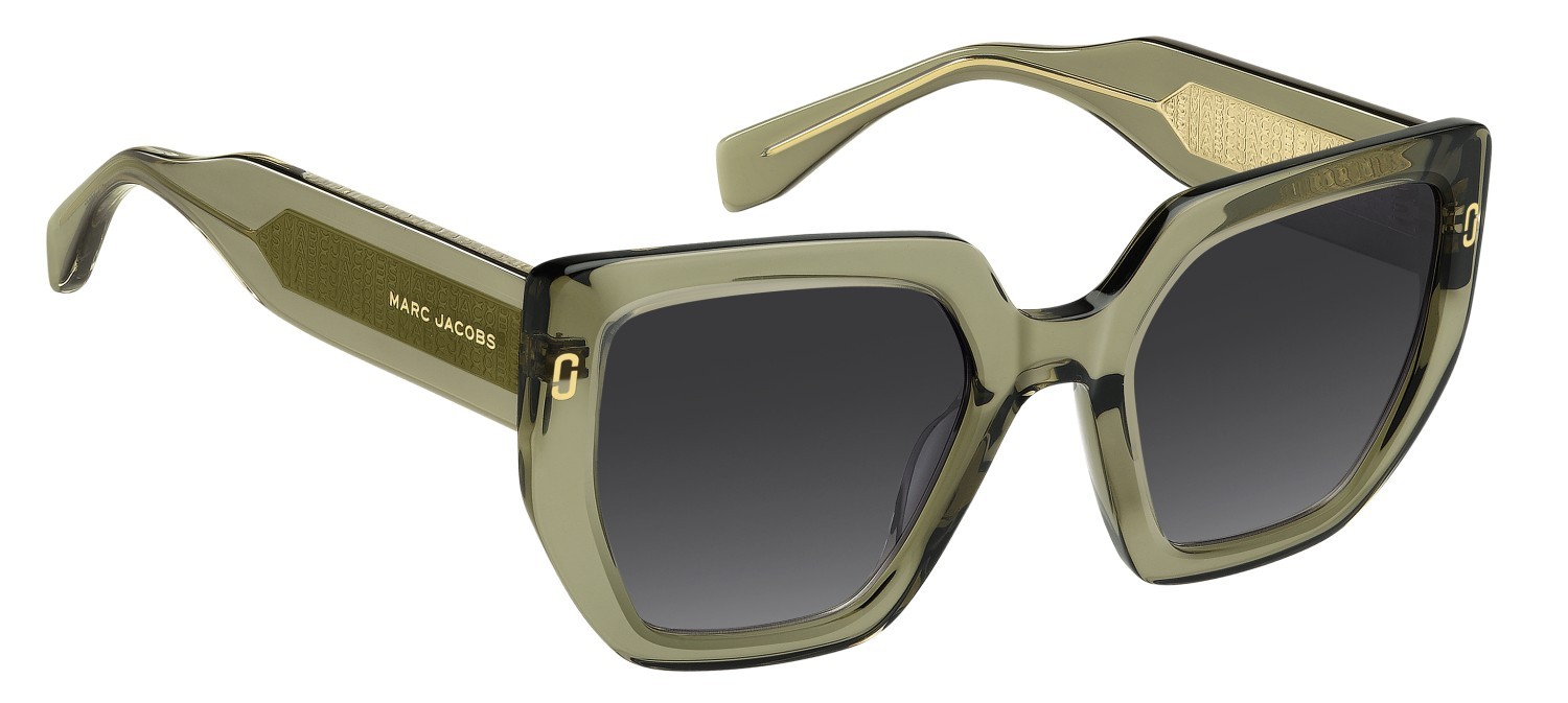 Occhiali da sole Marc Jacobs Mj 1126/S 208393 1ED 9O colore green forma quadrato lenti dark grey shaded