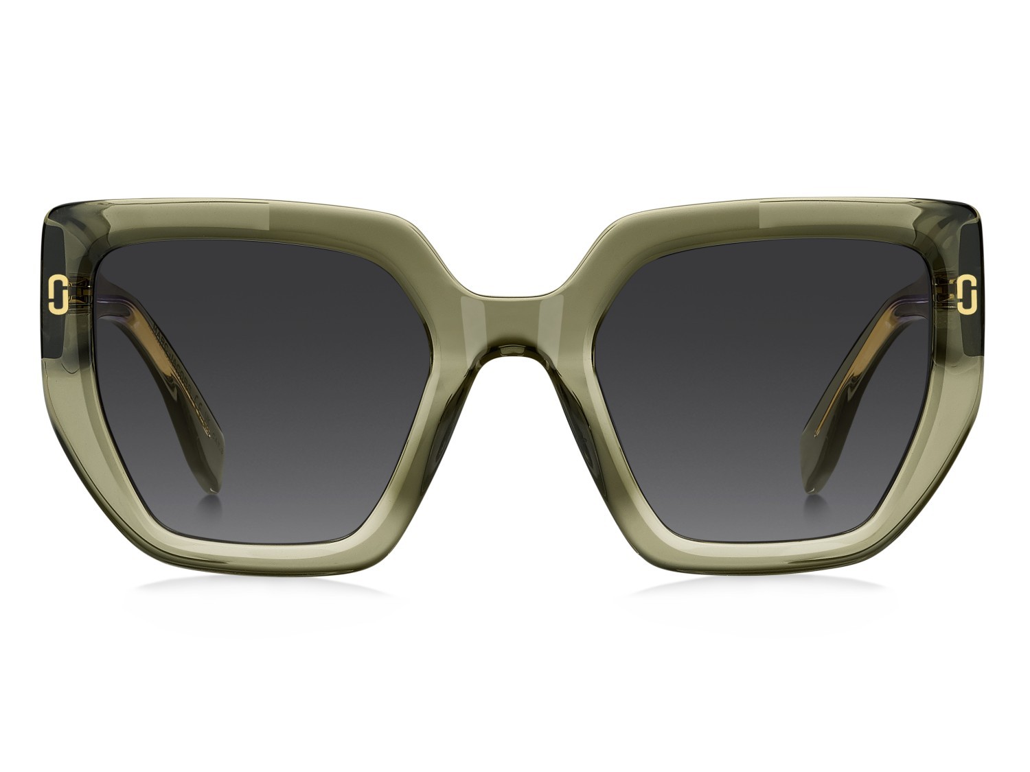 Occhiali da sole Marc Jacobs Mj 1126/S 208393 1ED 9O colore green forma quadrato lenti dark grey shaded