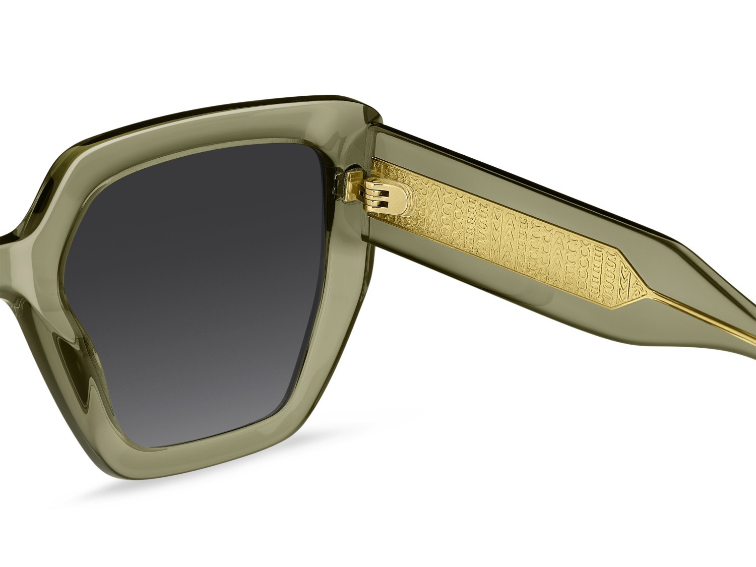 Occhiali da sole Marc Jacobs Mj 1126/S 208393 1ED 9O colore green forma quadrato lenti dark grey shaded