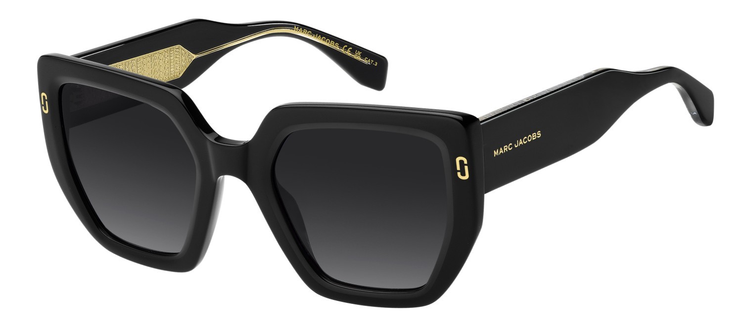 Sunglasses Marc Jacobs Mj 1126/S 208393 807 9O color black shape square lenses dark grey shaded