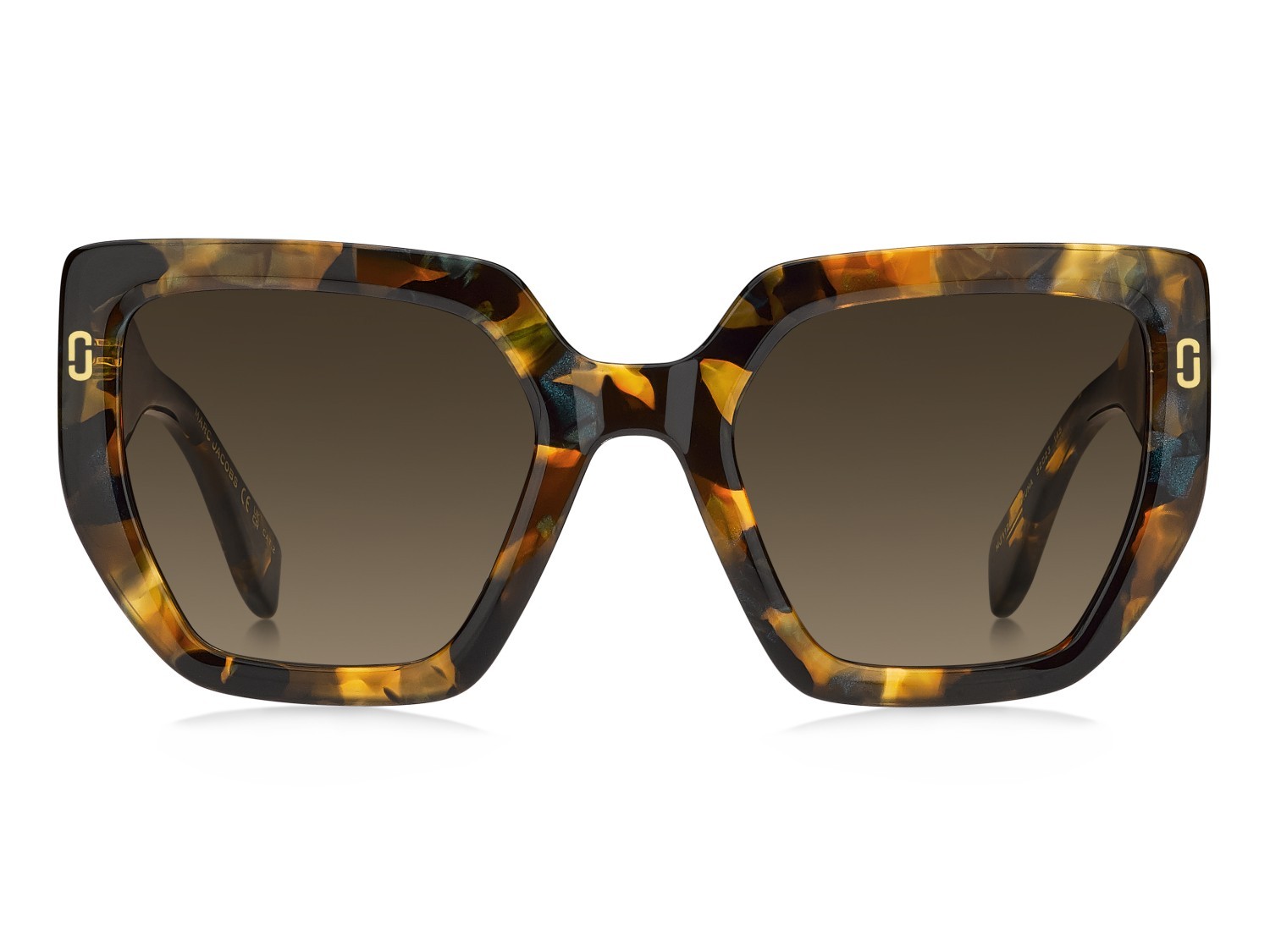 Occhiali da sole Marc Jacobs Mj 1126/S 208393 D1U HA colore brown green havana forma quadrato lenti brown shaded