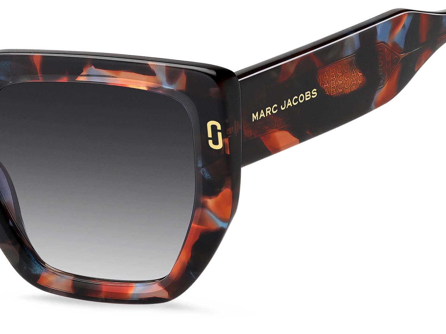 Sunglasses Marc Jacobs Mj 1126/S 208393 X8Q 9O color brown blue havana shape square lenses dark grey shaded