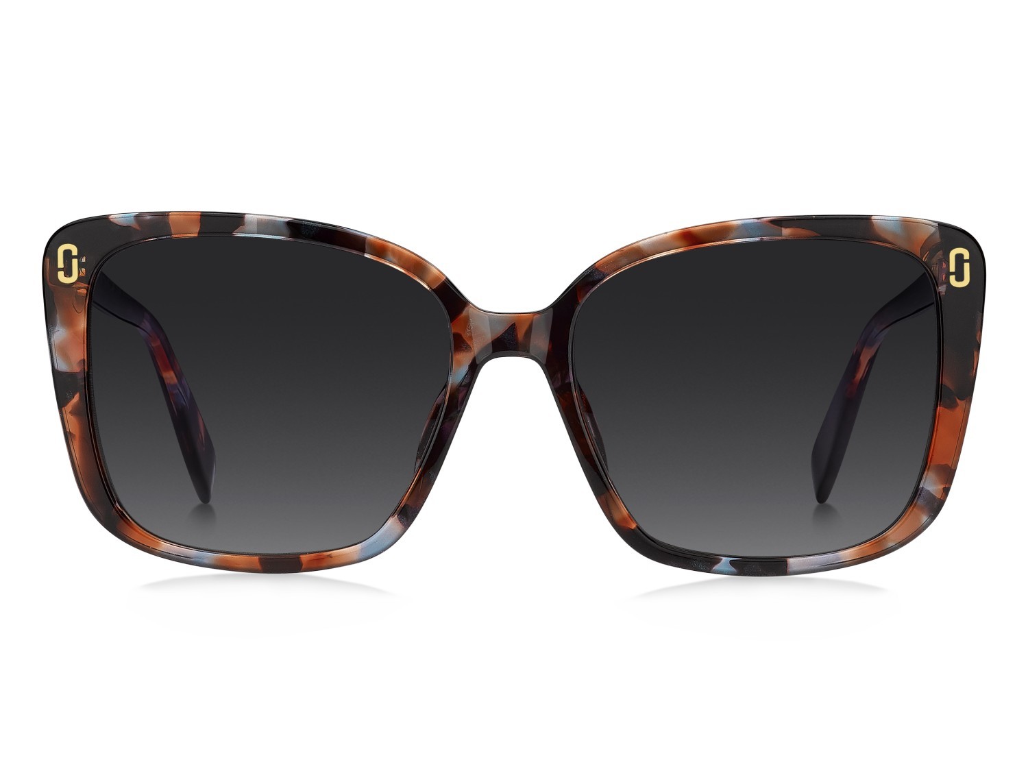 Occhiali da sole Marc Jacobs Mj 1127/G 208394 X8Q 9O colore brown blue havana forma farfalla lenti dark grey shaded