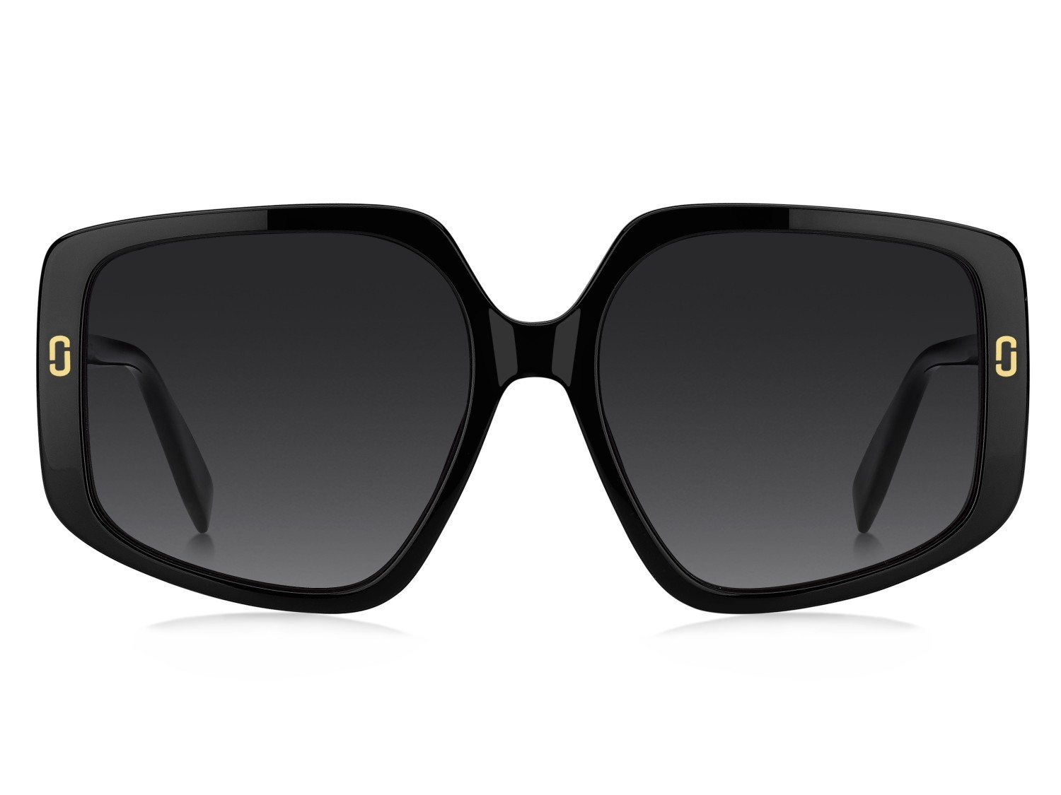 Sunglasses Marc Jacobs Mj 1128/S 208395 807 9O color black shape square lenses dark grey shaded