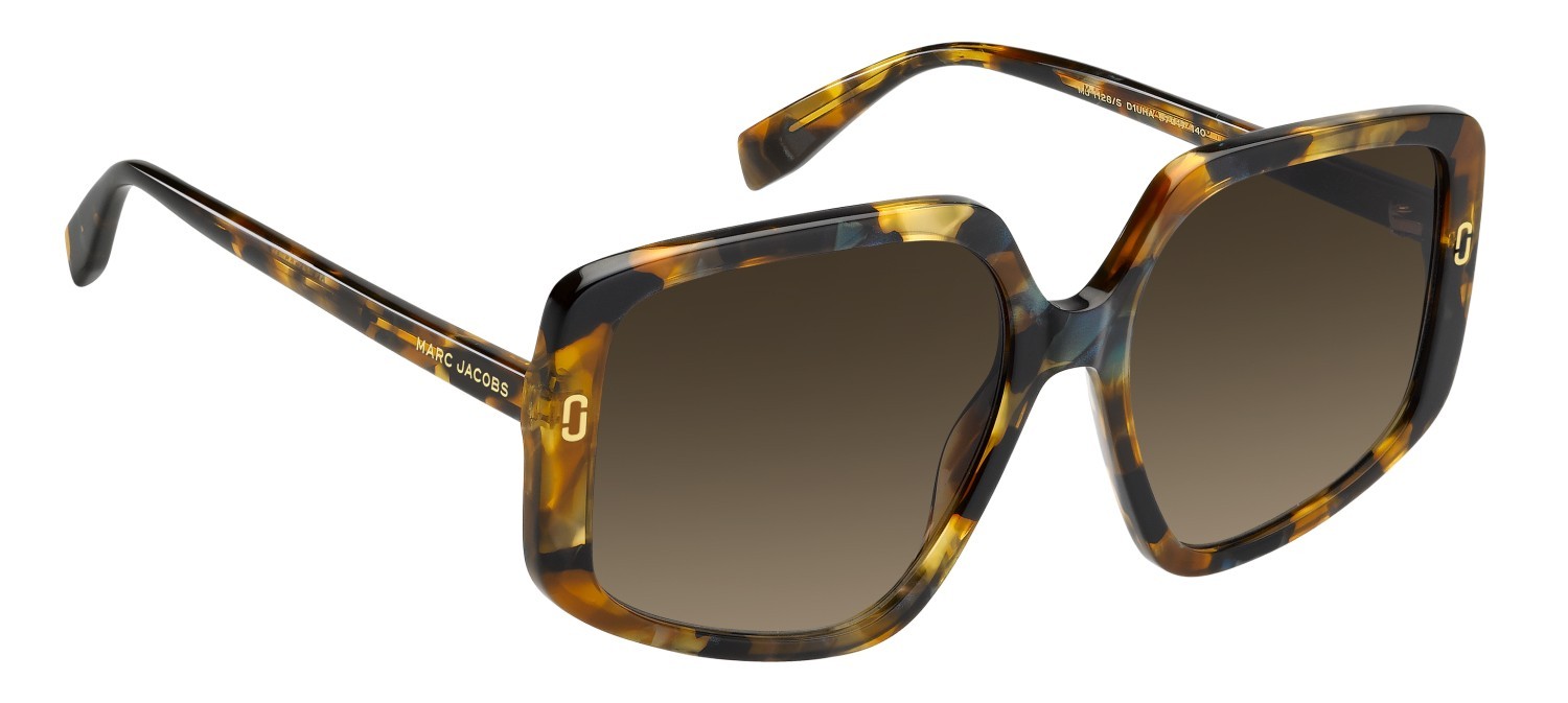 Occhiali da sole Marc Jacobs Mj 1128/S 208395 D1U HA colore brown green havana forma quadrato lenti brown shaded
