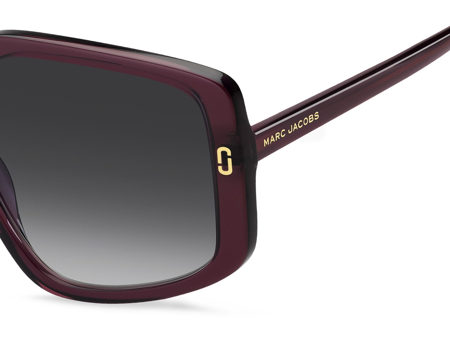Sunglasses Marc Jacobs Mj 1128/S 208395 LHF 9O color burgundy 2 shape square lenses dark grey shaded