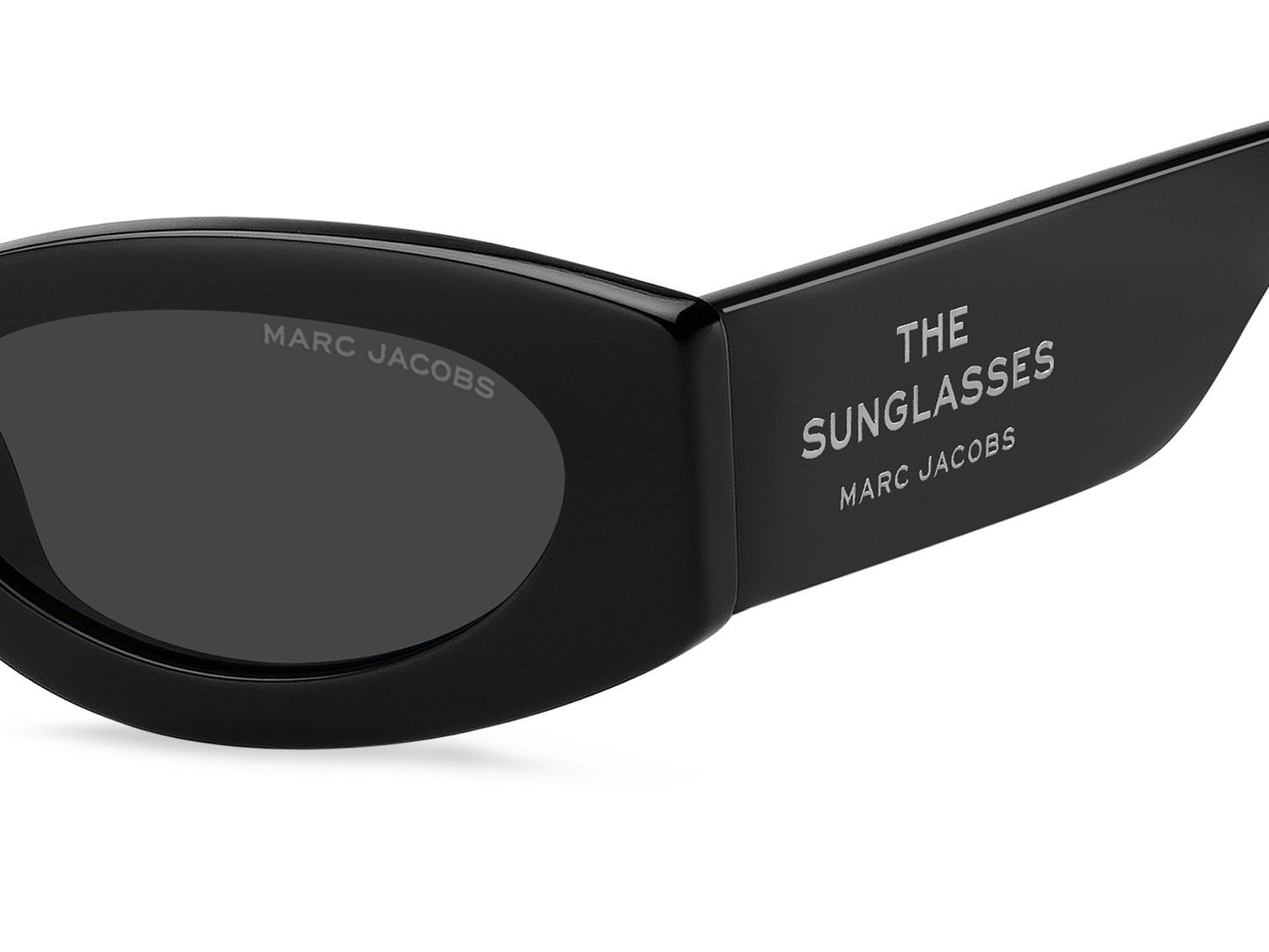 Occhiali da sole Marc Jacobs 858/G 208397 807 IR colore black forma ovale lenti grey