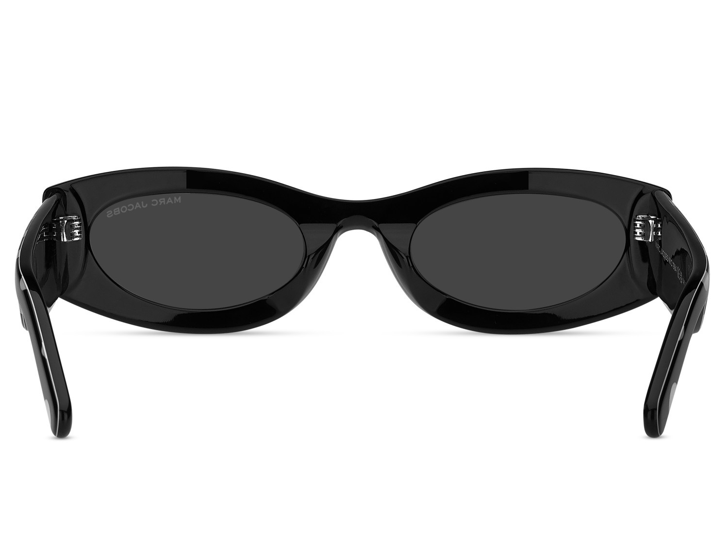 Occhiali da sole Marc Jacobs 858/G 208397 80S IR colore black white forma ovale lenti grey