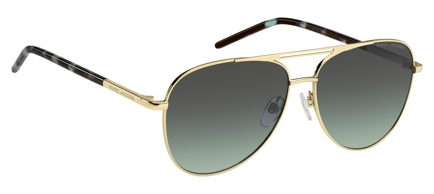 Sunglasses Marc Jacobs 865/S 208398 LKS IB color gold blue shape aviator lenses grey green