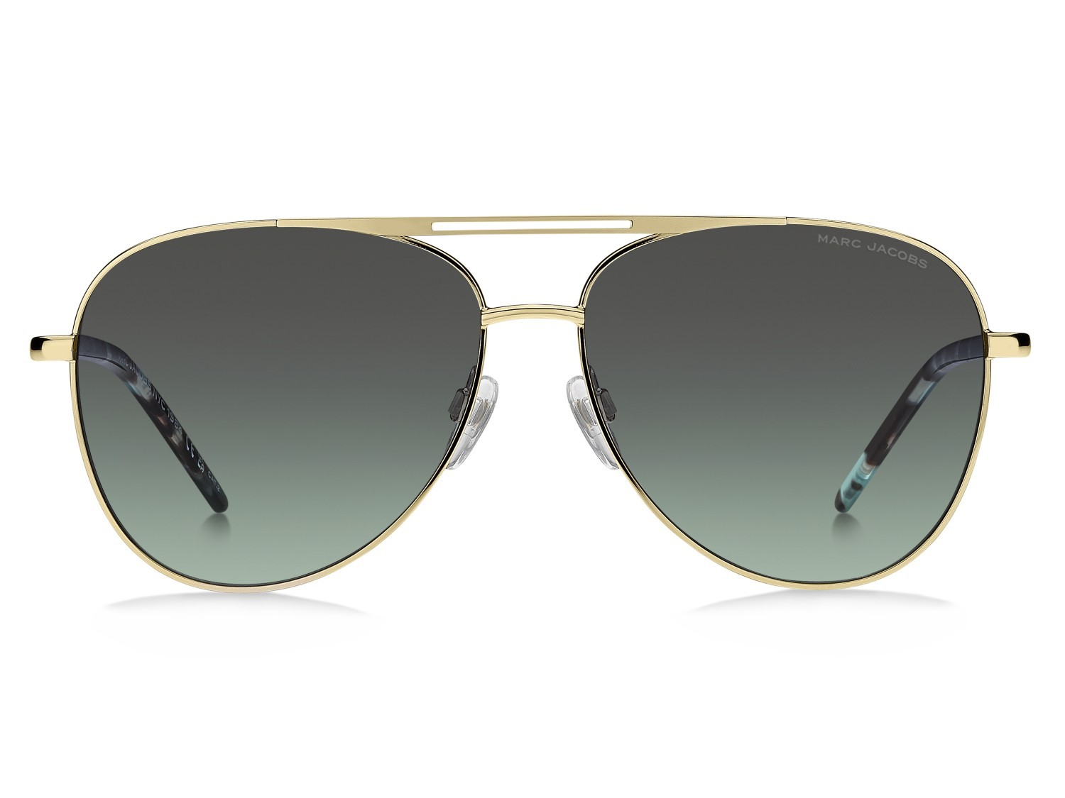 Sunglasses Marc Jacobs 865/S 208398 LKS IB color gold blue shape aviator lenses grey green