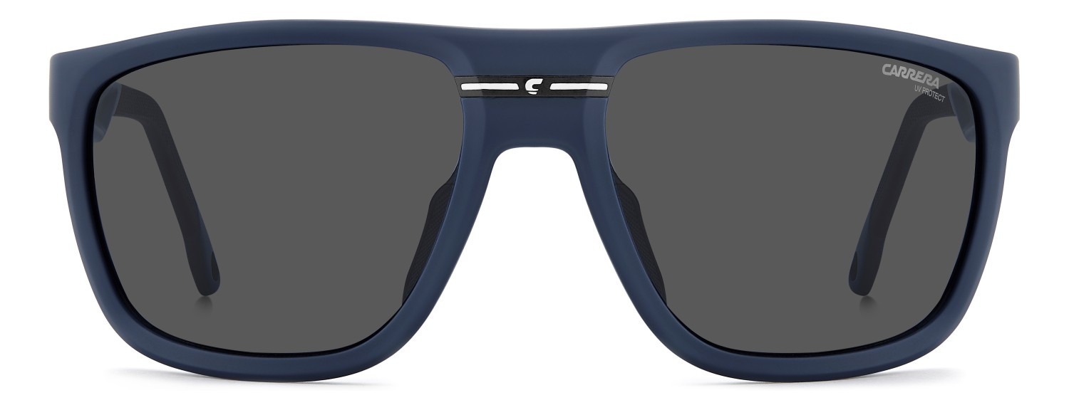Sonnenbrillen Carrera C Sport 08/S 208403 FLL IR farbe matte blue form rechteckig gläser grey