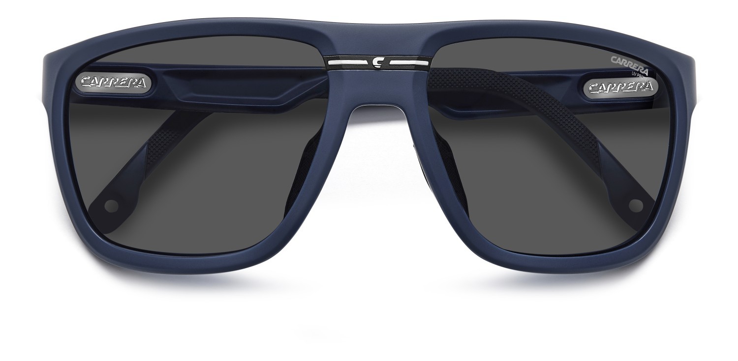 Sonnenbrillen Carrera C Sport 08/S 208403 FLL IR farbe matte blue form rechteckig gläser grey
