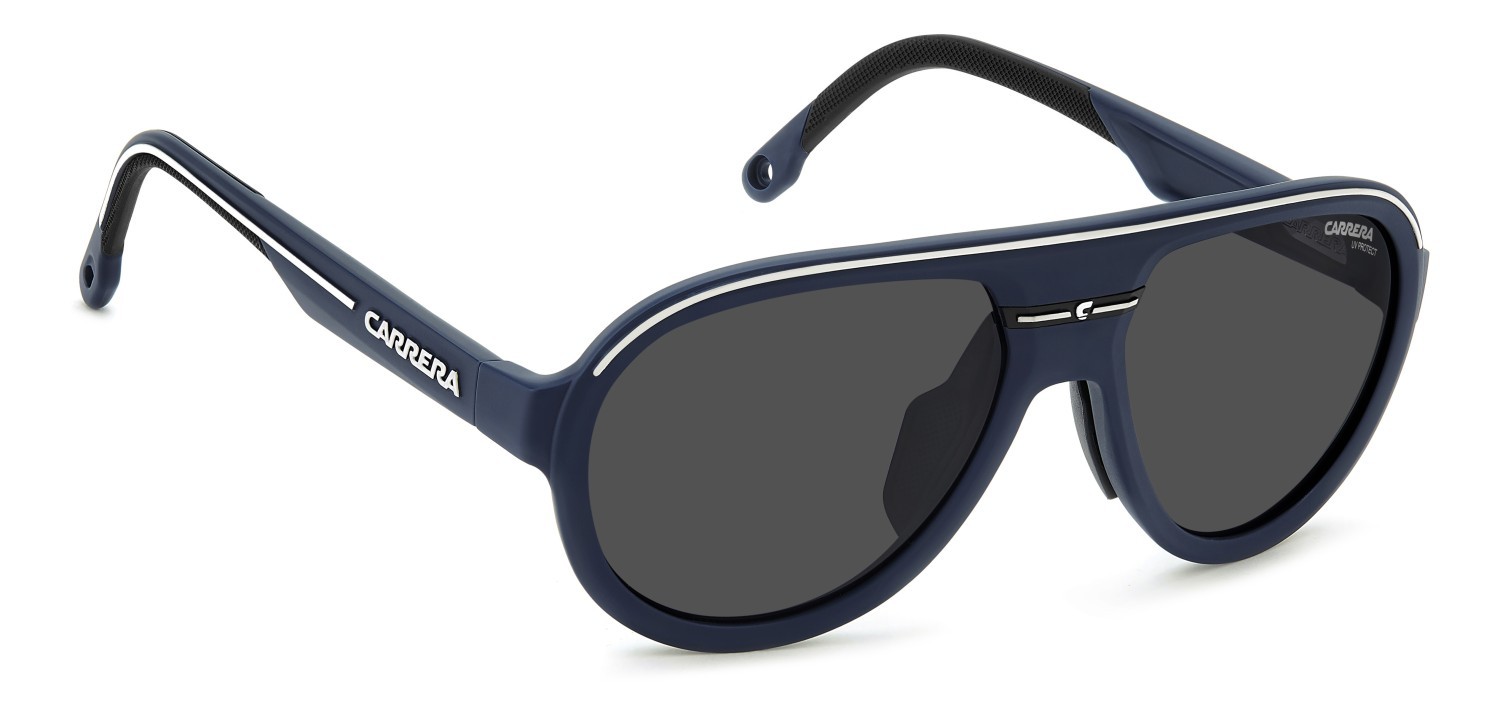 Sonnenbrillen Carrera C Sport 09/S 208404 FLL IR farbe matte blue form aviator gläser grey