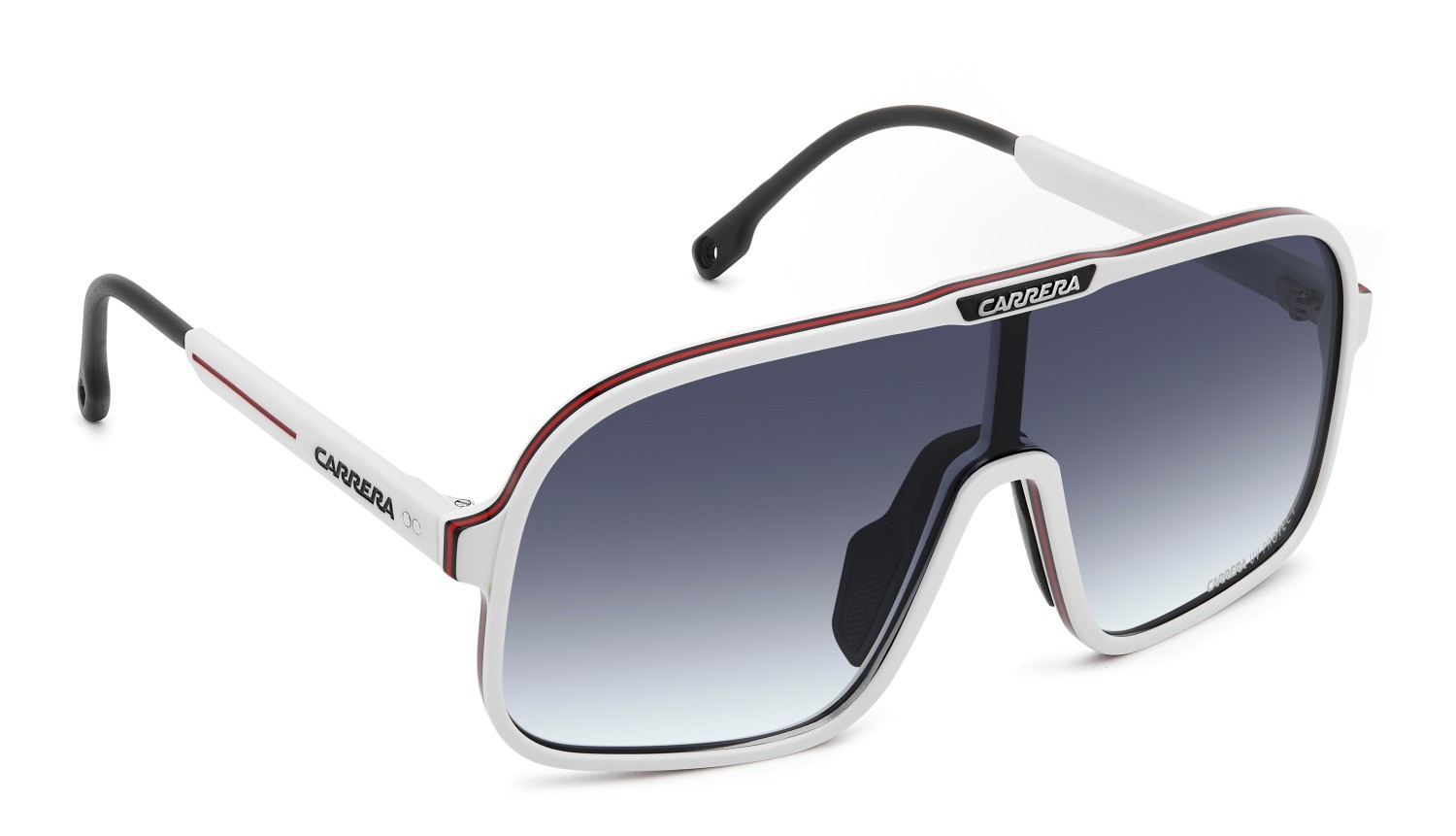 Occhiali da sole Carrera C Sport 11/S 208405 VK6 08 colore white forma mask lenti dk blue shaded