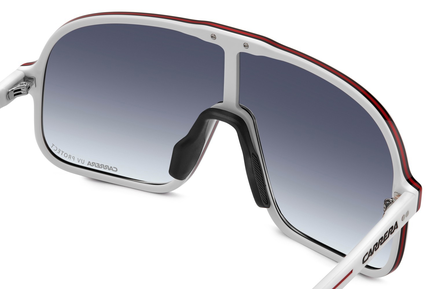 Occhiali da sole Carrera C Sport 11/S 208405 VK6 08 colore white forma mask lenti dk blue shaded