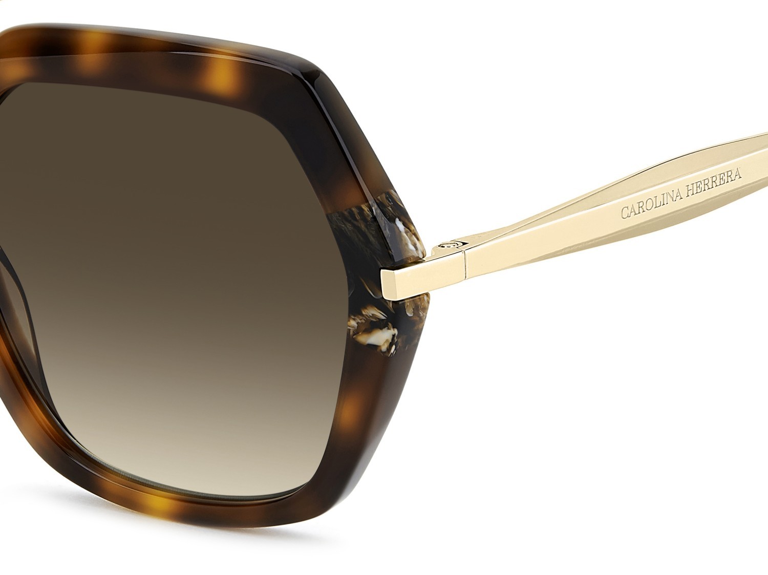 Occhiali da sole Carolina Herrera Her 0347/S 208407 SX7 HA colore light havana forma quadrato lenti brown shaded