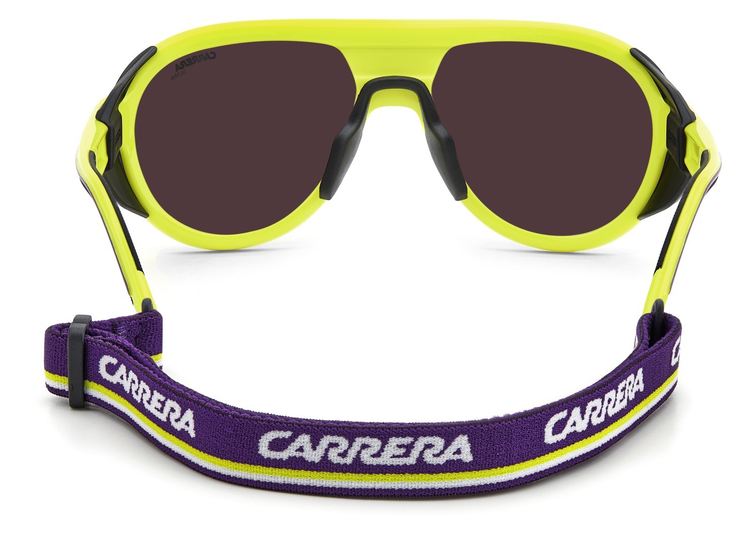 Occhiali da sole Carrera C Sport 09/S 208411 4CW MG colore yellow black forma aviator lenti violet high contrast blue filter