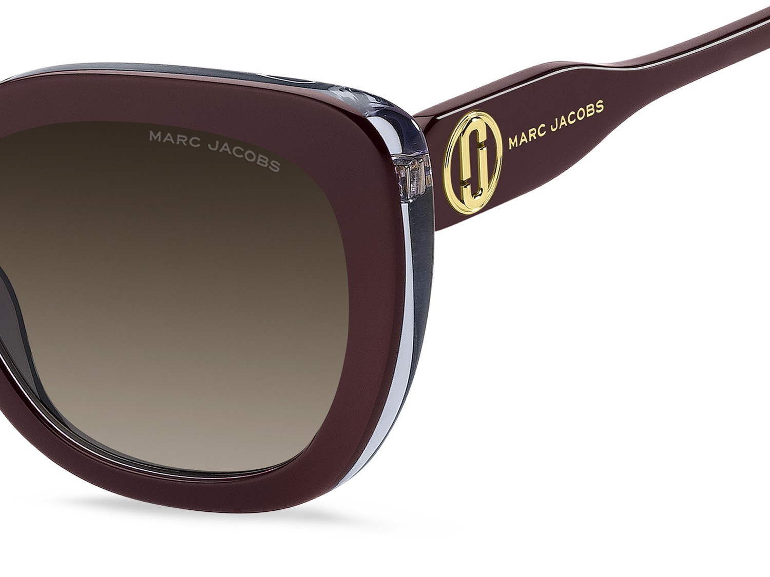 Sunglasses Marc Jacobs 852/S 208415 LHF HA color burgundy 2 shape cat eye lenses brown shaded