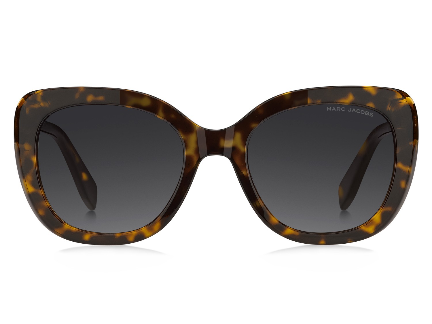 Occhiali da sole Marc Jacobs 852/S 208415 XLT 9O colore havana beige forma cat eye lenti dark grey shaded