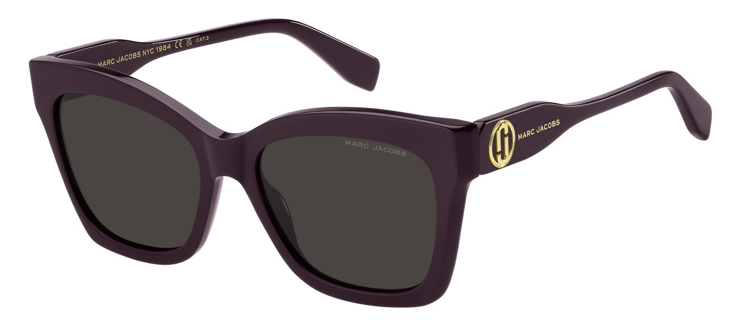 Sunglasses Marc Jacobs 853/S 208416 B3V IR color violet shape cat eye lenses grey