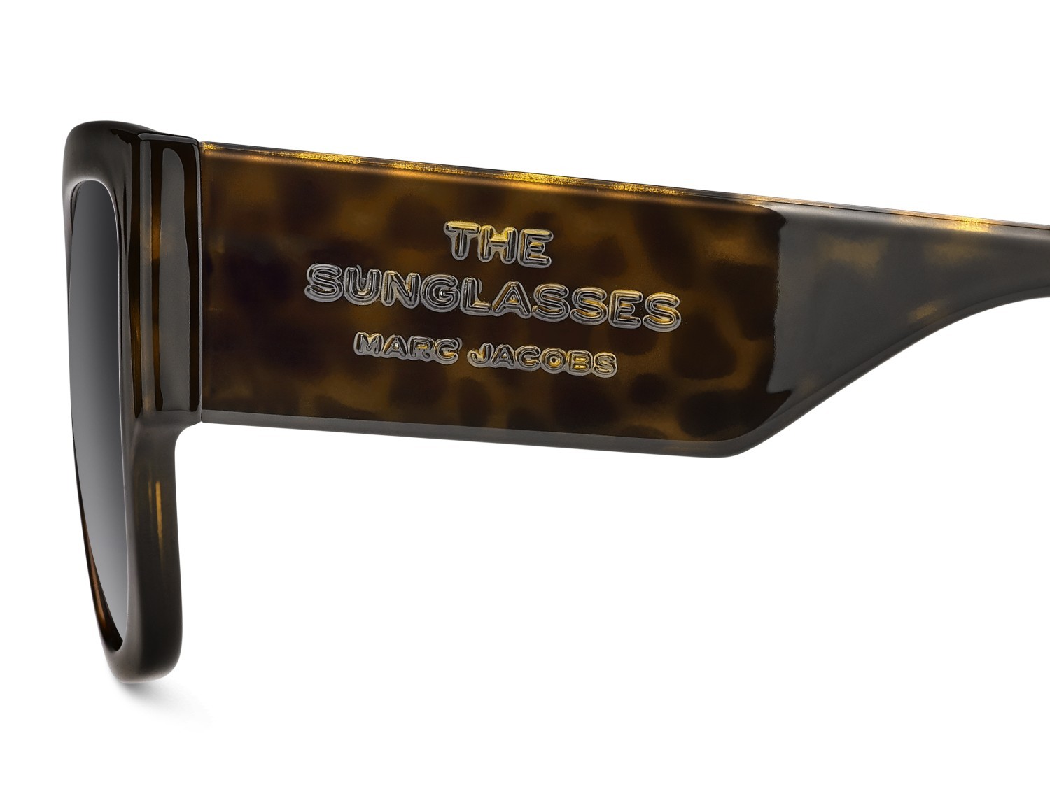 Occhiali da sole Marc Jacobs 859/S 208417 086 9O colore havana forma cat eye lenti dark grey shaded