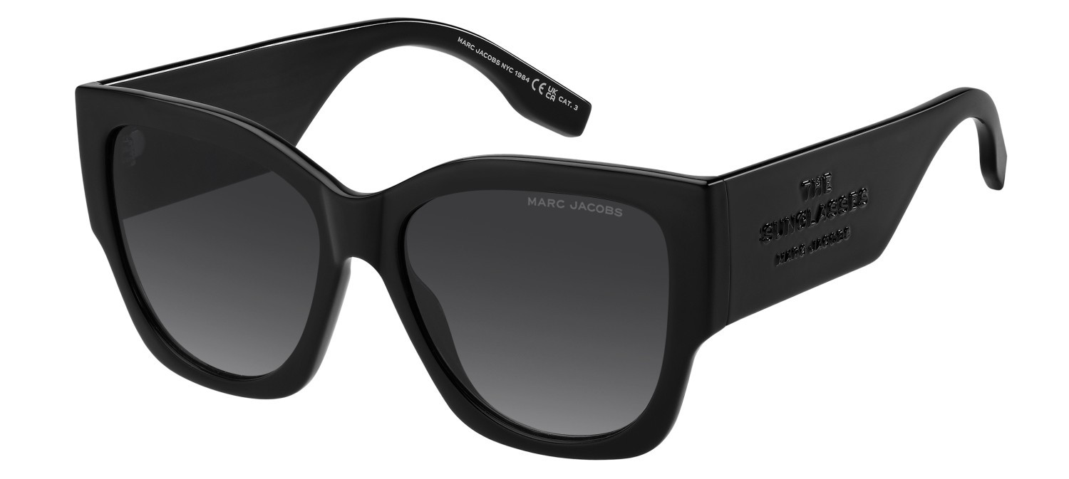 Sunglasses Marc Jacobs 859/S 208417 807 9O color black shape cat eye lenses dark grey shaded