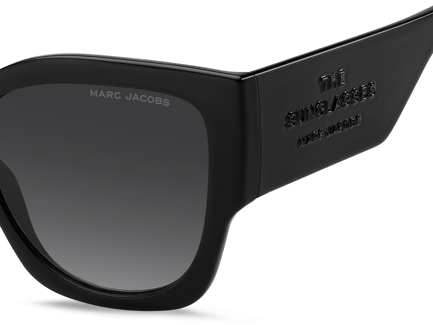 Sunglasses Marc Jacobs 859/S 208417 807 9O color black shape cat eye lenses dark grey shaded