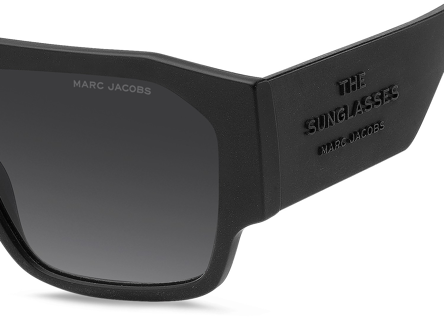 Occhiali da sole Marc Jacobs 860/S 208418 003 9O colore matte black forma navigator lenti dark grey shaded