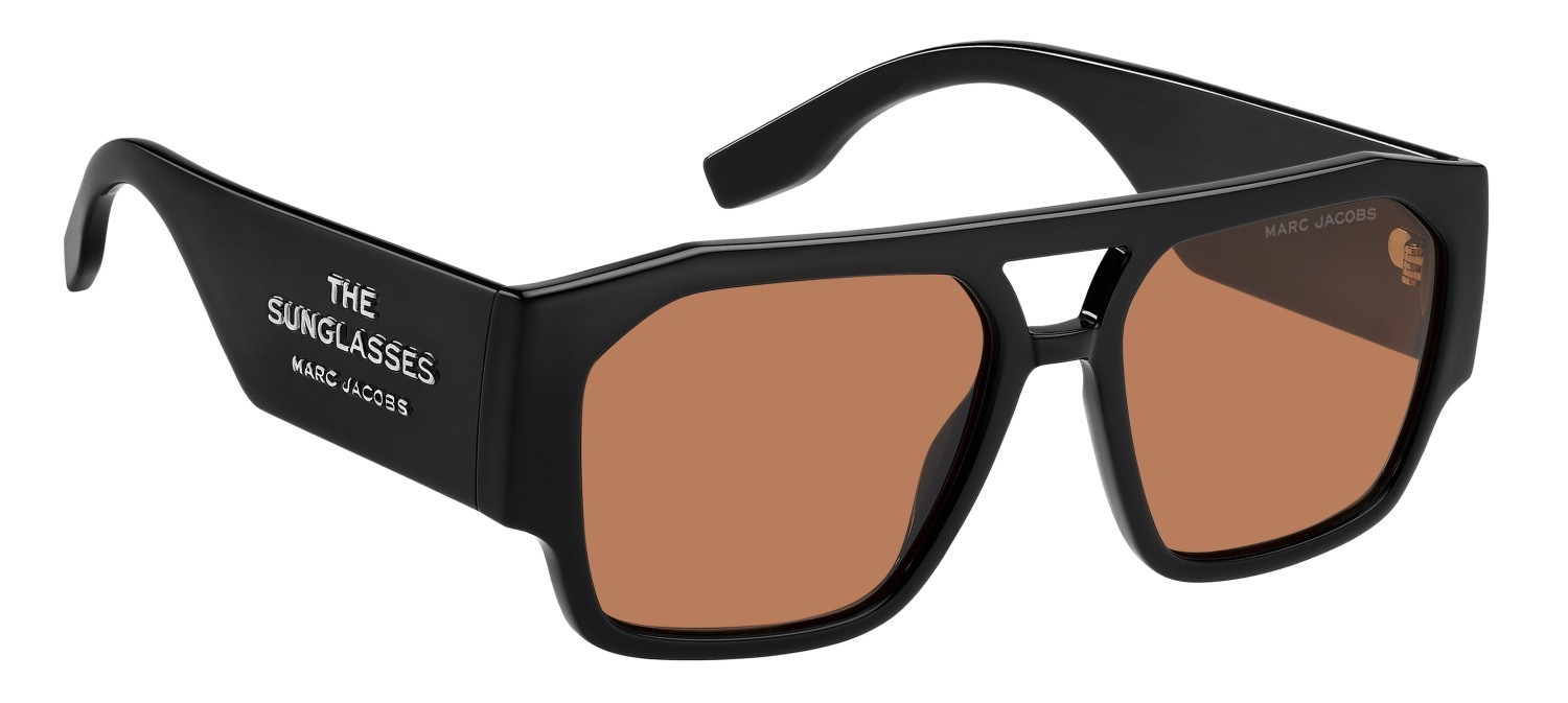 Sunglasses Marc Jacobs 860/S 208418 8LZ W7 color black orange shape navigator lenses orange