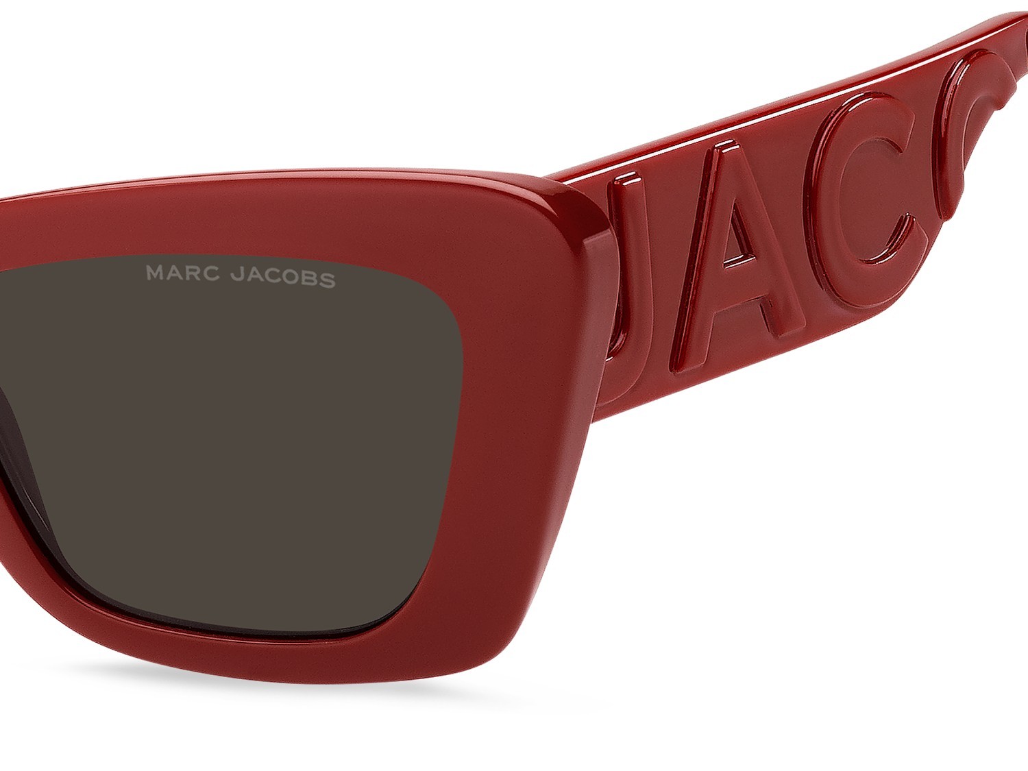 Occhiali da sole Marc Jacobs 864/S 208420 C9A IR colore red forma cat eye lenti grey