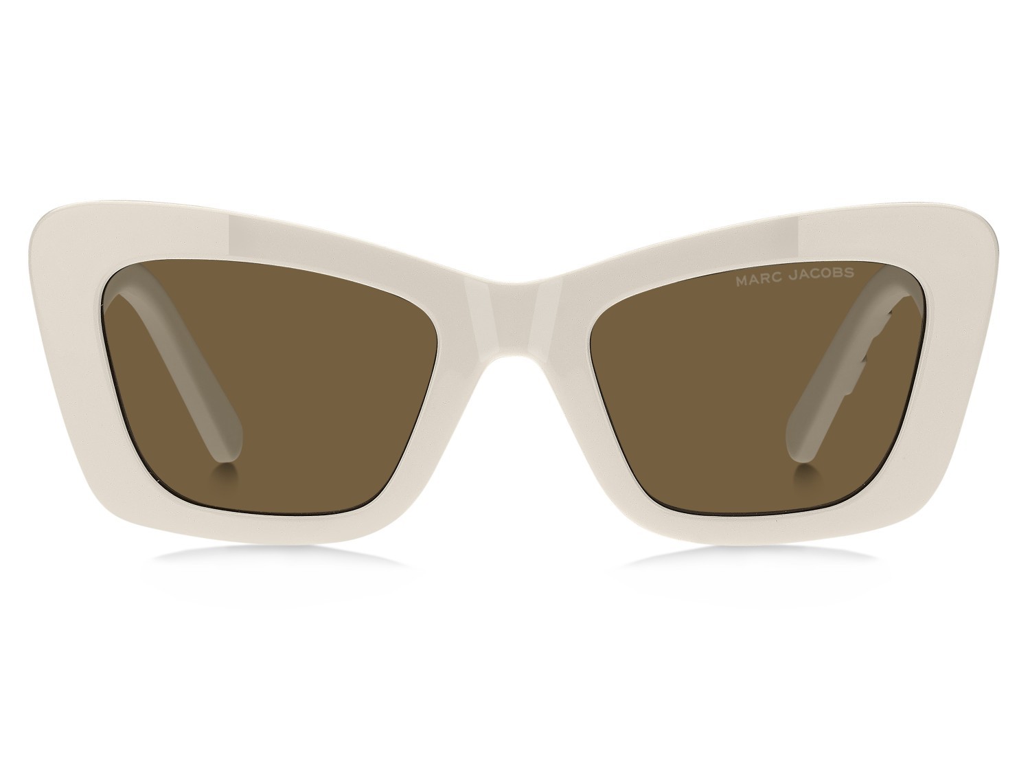 Sunglasses Marc Jacobs 864/S 208420 SZJ 70 color ivory shape cat eye lenses brown