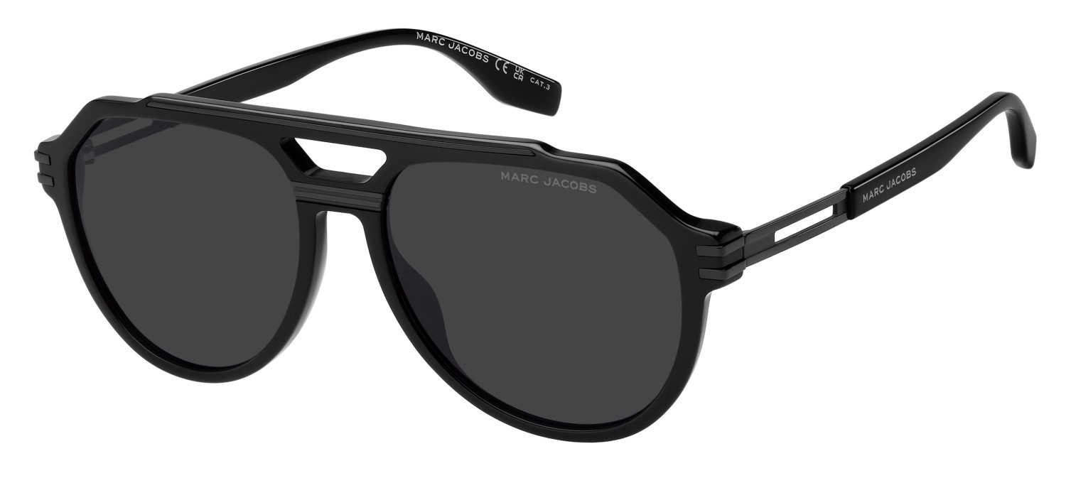 Sunglasses Marc Jacobs 876/S 208422 807 IR color black shape aviator lenses grey