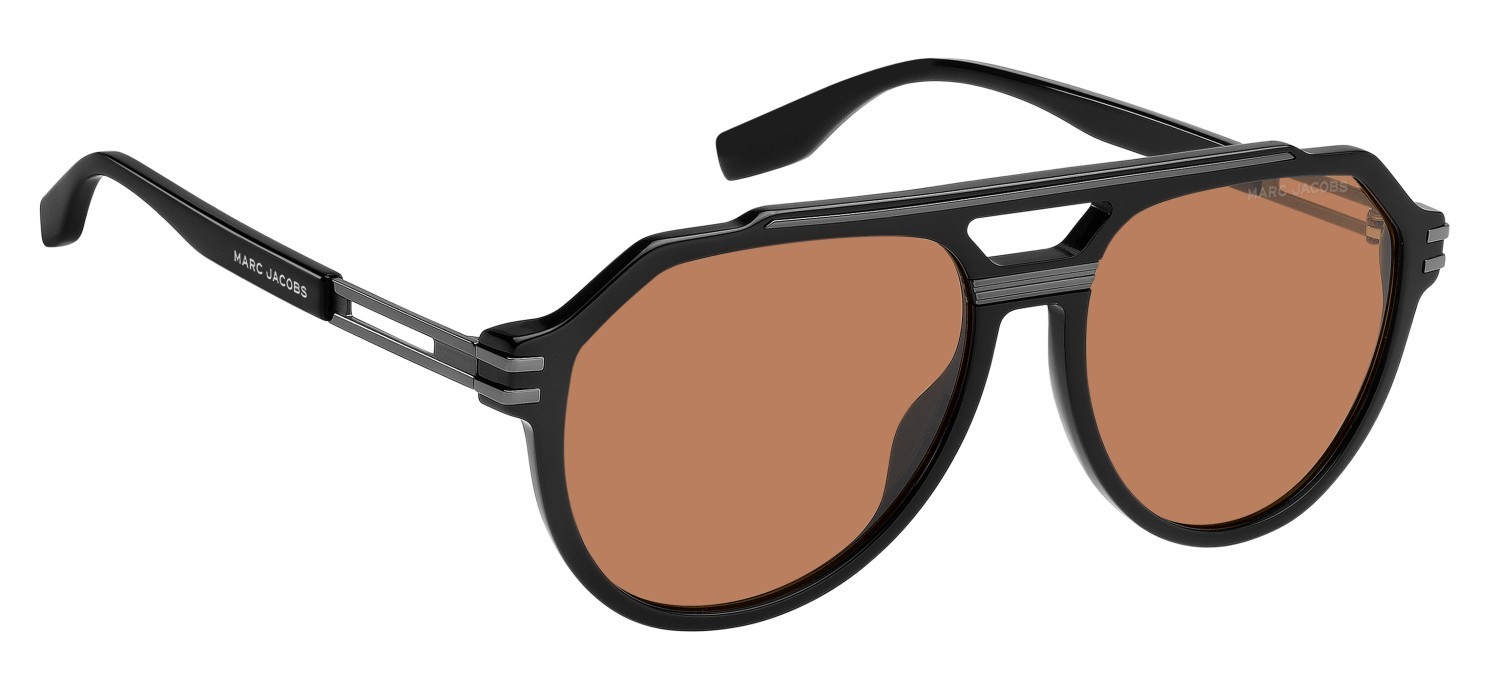 Sonnenbrillen Marc Jacobs 876/S 208422 8LZ W7 farbe black orange form aviator gläser orange