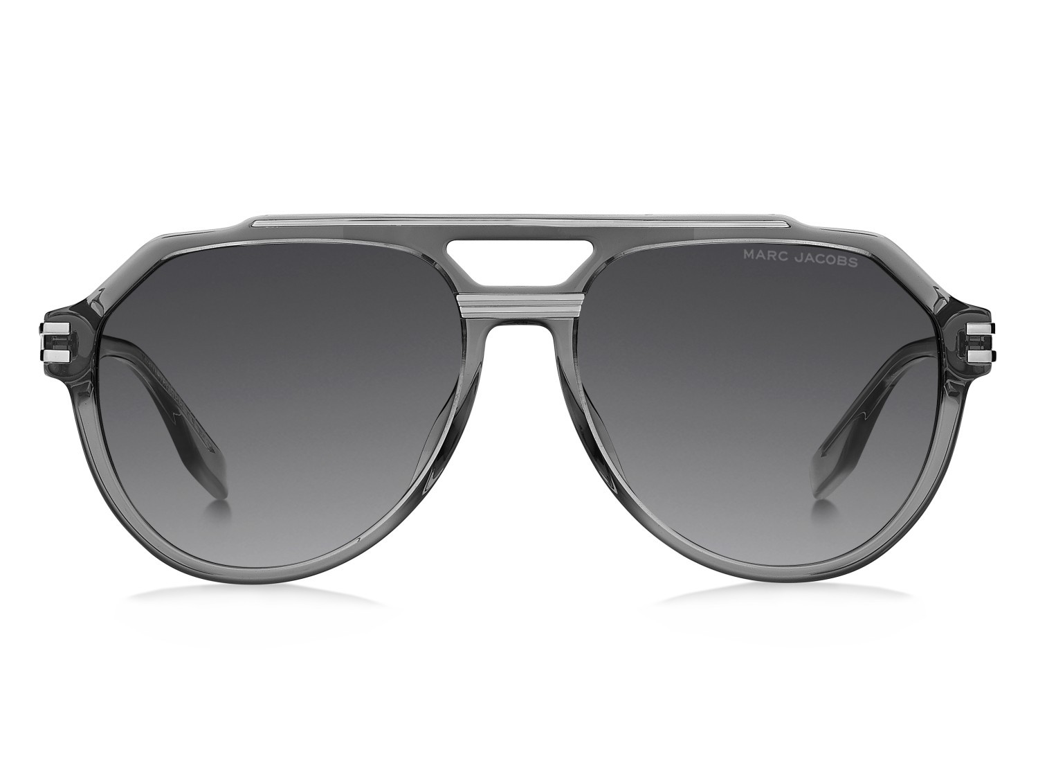 Occhiali da sole Marc Jacobs 876/S 208422 KB7 9O colore grey forma aviator lenti dark grey shaded