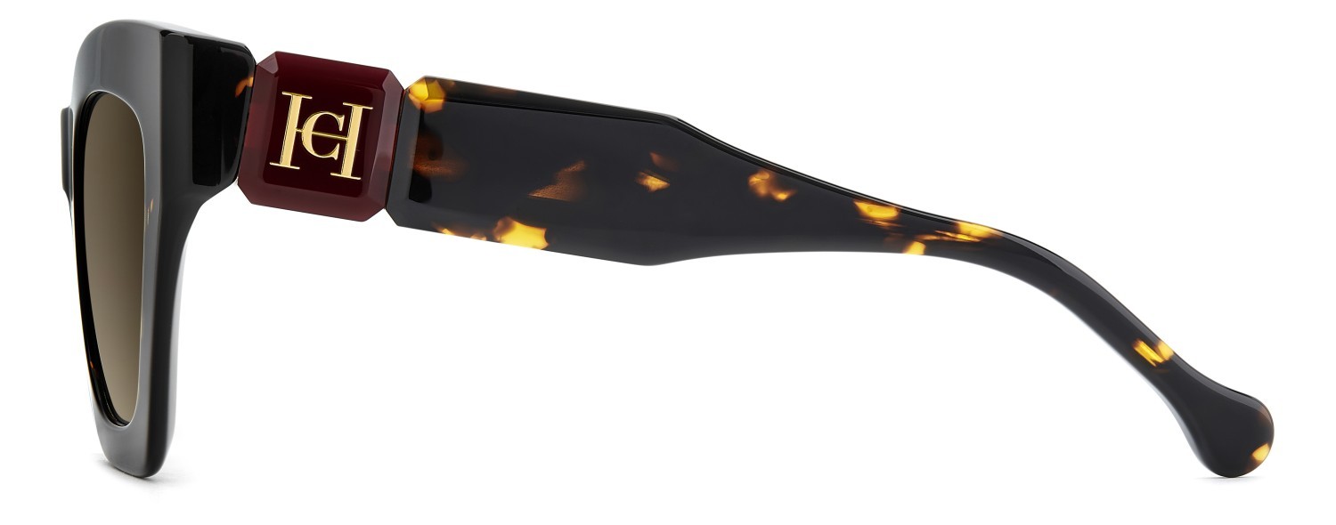 Occhiali da sole Carolina Herrera Her 0327/S 208423 086 HA colore havana forma cat eye lenti brown shaded