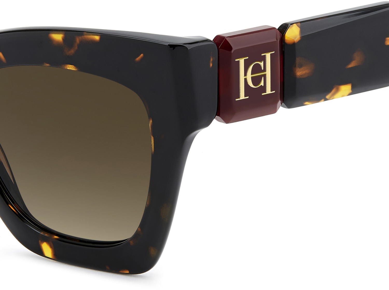 Occhiali da sole Carolina Herrera Her 0327/S 208423 086 HA colore havana forma cat eye lenti brown shaded