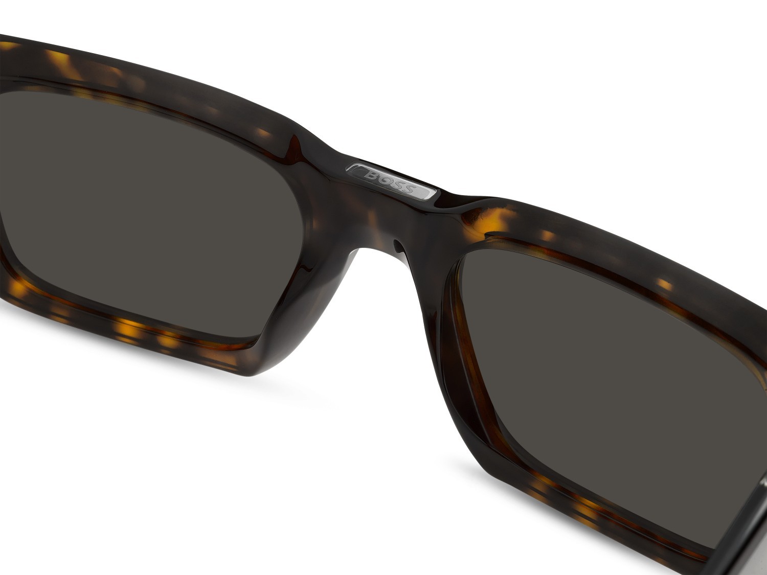 Occhiali da sole Hugo Boss 1855/S 208424 086 IR colore havana forma rettangolare lenti grey