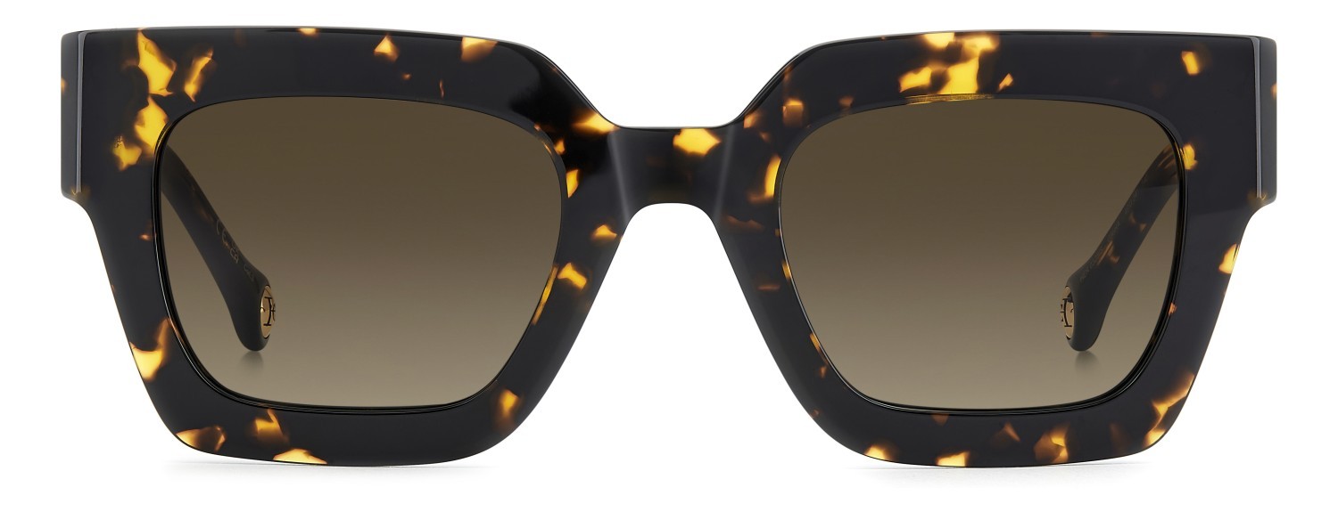 Occhiali da sole Carolina Herrera Her 0328/S 208425 086 HA colore havana forma quadrato lenti brown shaded