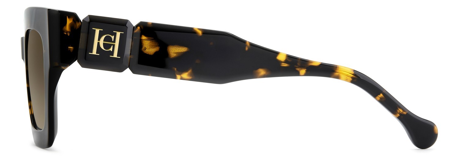 Occhiali da sole Carolina Herrera Her 0328/S 208425 086 HA colore havana forma quadrato lenti brown shaded
