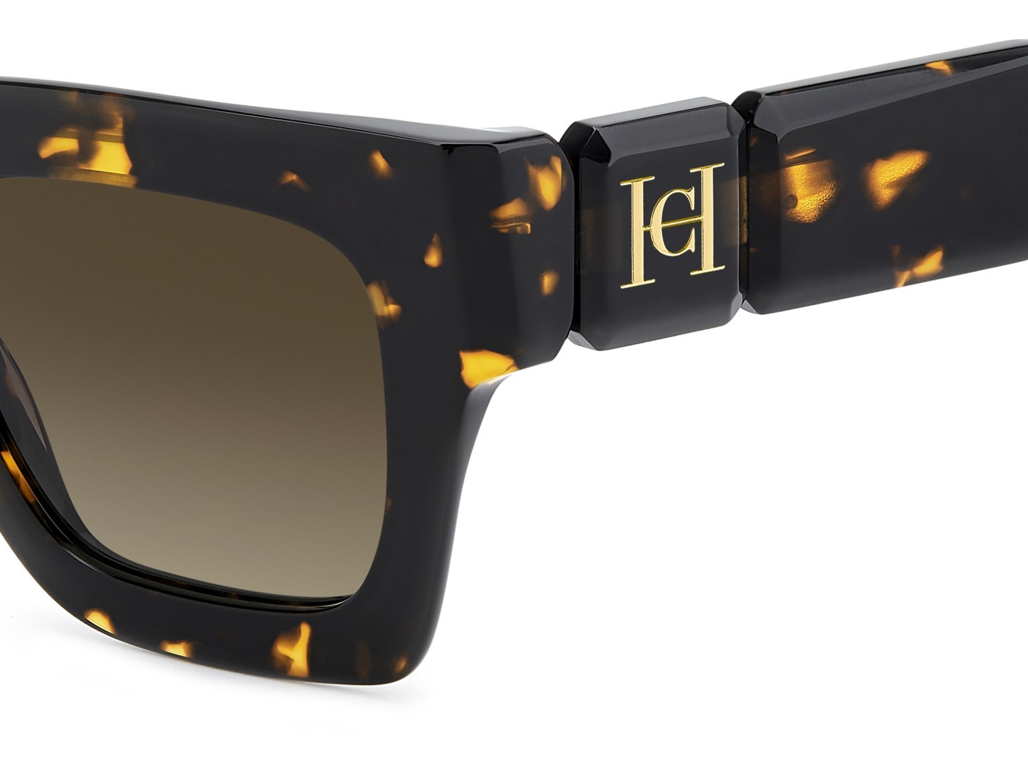 Occhiali da sole Carolina Herrera Her 0328/S 208425 086 HA colore havana forma quadrato lenti brown shaded
