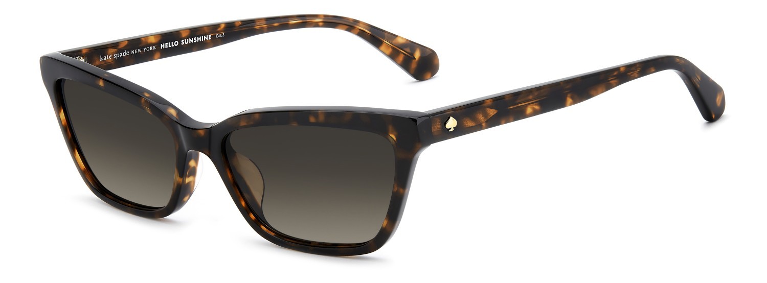 Sunglasses Kate Spade Ks Aisha 2/S 208434 086 HA color havana shape rectangle lenses brown shaded